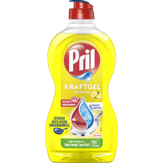 Pril Kraft-Gel Zitrone 450 ml - Limonlu Guclu Jel El Bulasik Deterjani 450 ml