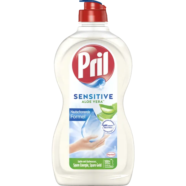 Pril Spuelmittel Sensitive Aloe Vera 450 ml - Hassas Aloe Veralı El Bulasik Deterjani 450 ml