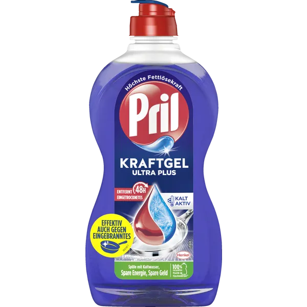 Pril Kraft-Gel Ultra Plus 450 ml - Ultra Guclu Jel El Bulasik Deterjani 450 ml