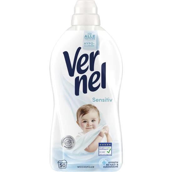 Vernel Weichspüler Sensitiv 50 WL 1,1 L - Hassas Ciltler Çamaşır Yumuşatıcı 50 YL 1,1 L