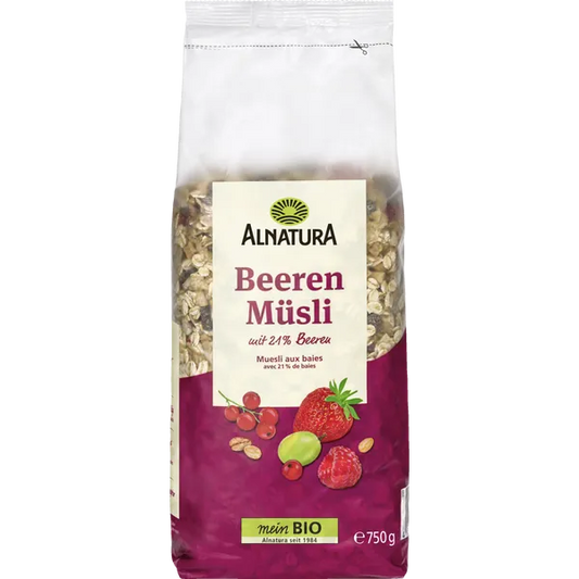 Alnatura Bio Beeren-Muesli 750 g - Organik Meyveli Yulaf Muesli 750 g