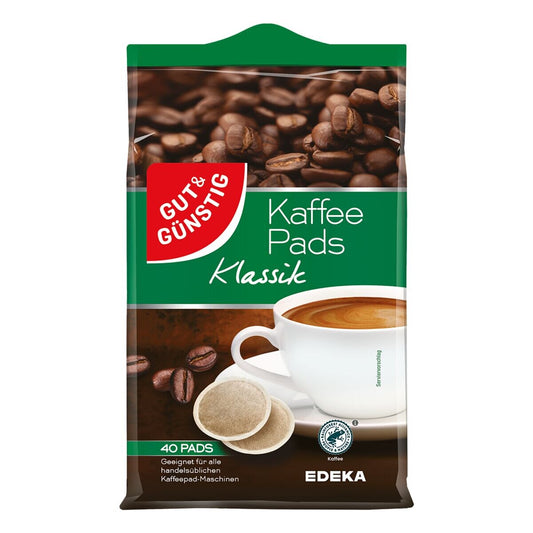GUT&GÜNSTIG Kaffeepads Klassik 40 ST 280 g / GUT&GÜNSTIG Klasik Kahve Pedi 40 Adet 280 g