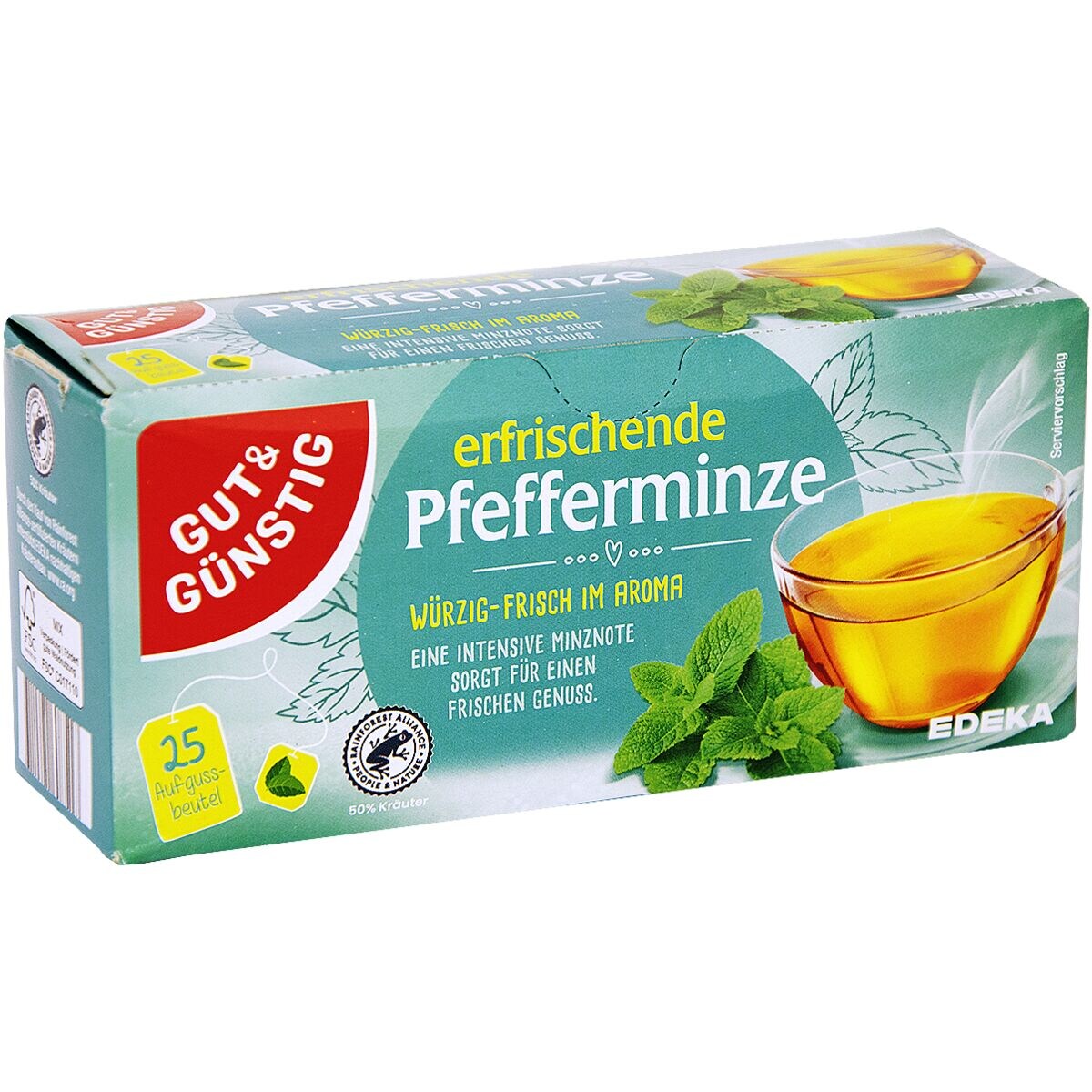 GUT&GÜNSTIG Pfefferminztee 25x2,25 g / GUT&GÜNSTIG nane çayı 25x2,25 g