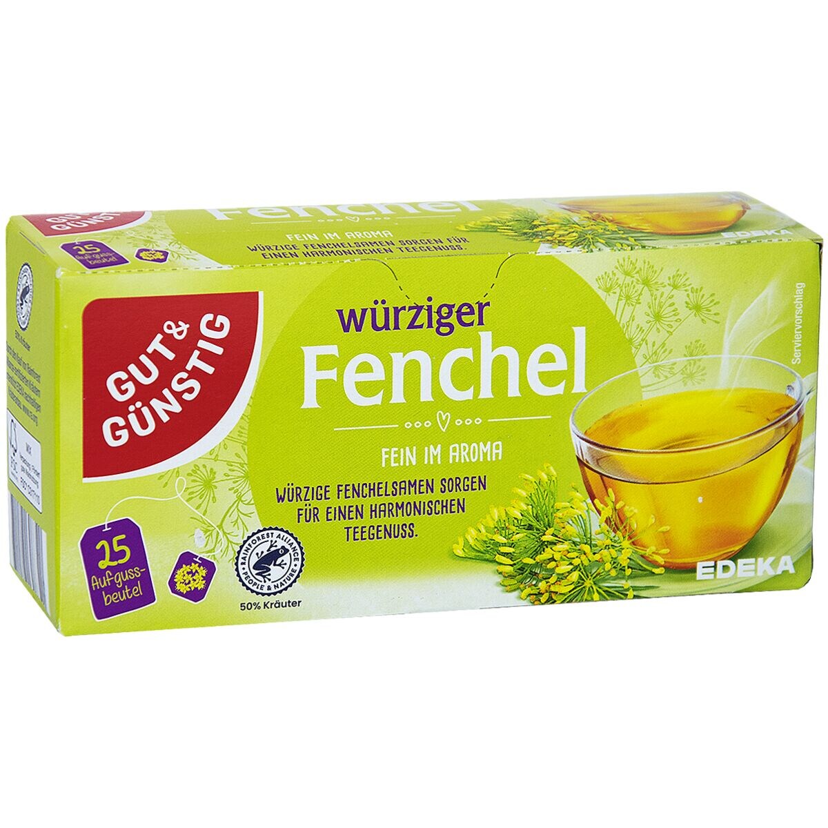 GUT&GÜNSTIG Fencheltee 25x3 g / GUT&GÜNSTIG Rezene Çayı 25x3 g