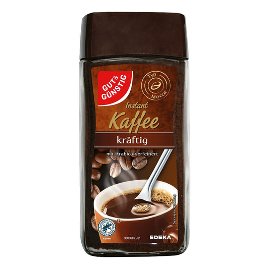 GUT&GÜNSTIG Kräftig löslicher Bohnenkaffee 200 g / GUT&GÜNSTIG Güçlü Çözünebilir Kahve 200 g