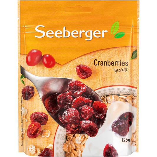 Seeberger Halbierte Cranberries gesuess. getr. 125 g / Seeberger Tatlandirmali Kuru Kizilcik 125 g