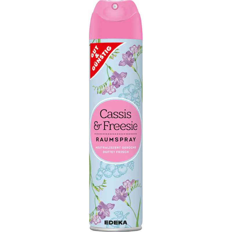 GUT&GUENSTIG Duftspray Cassis-Freesie 300 ml - Frenk Uzumu-Frezya Koku Spreyi 300 ml