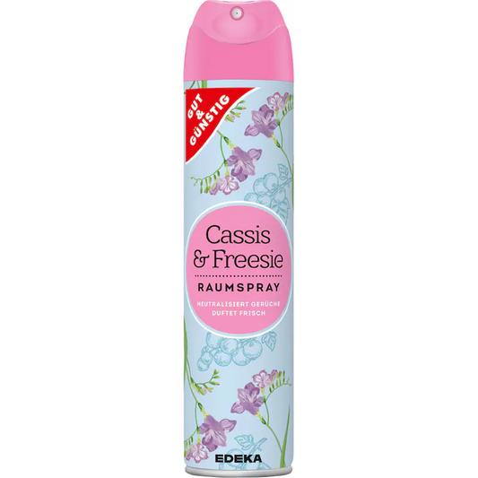 GUT&GUENSTIG Duftspray Cassis-Freesie 300 ml - Frenk Uzumu-Frezya Koku Spreyi 300 ml
