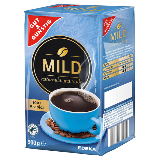 GUT&GÜNSTIG Röstkaffee Mild 500 g / GUT&GÜNSTIG Hafif Kavrulmuş Kahve 500 g