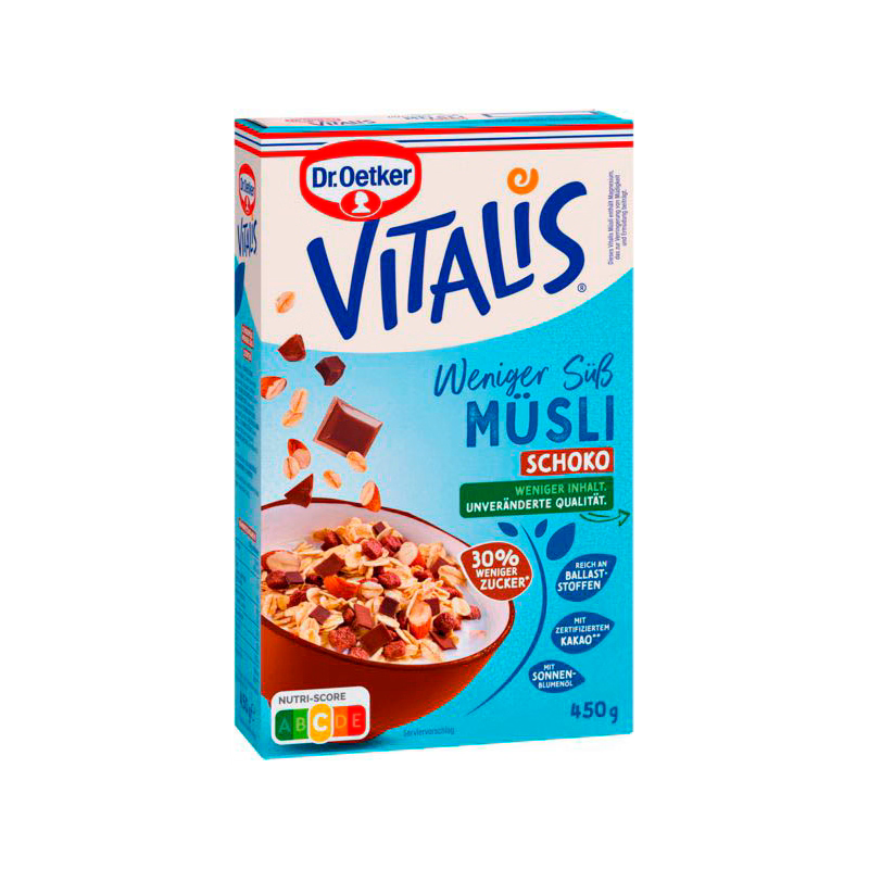 Dr. Oetker Vitalis Schoko-Müsli weniger süß 450 g