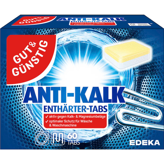 GUT&GÜNSTIG Anti-Kalk Tabs 60x16 g - Kireç Önleyici Tablet 60x16 g