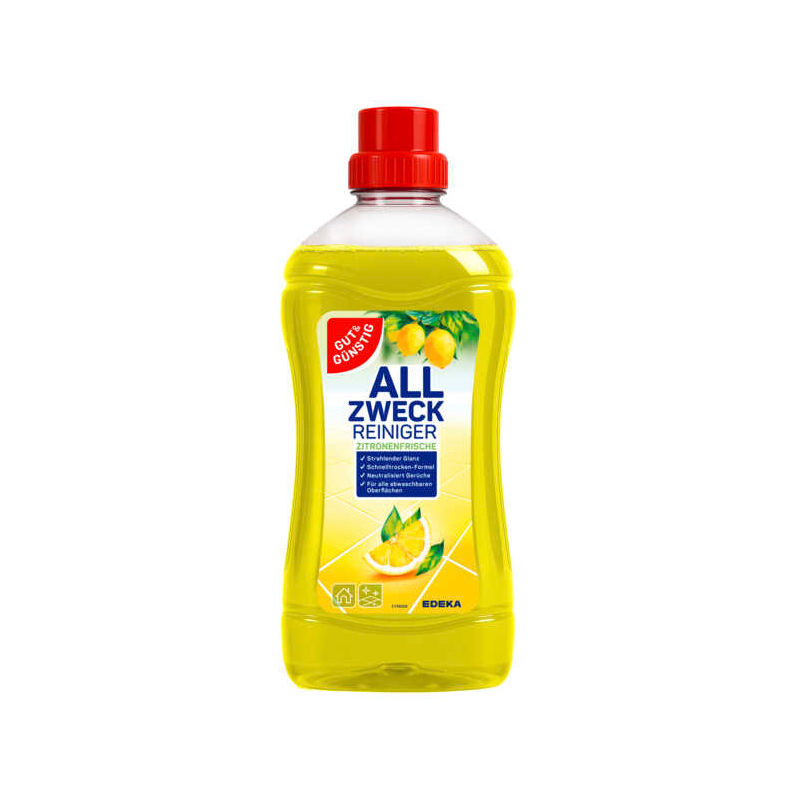 GUT&GÜNSTIG Allzweckreiniger Zitronenduft 1,5 L - Limonlu Çok Amaçlı Temizleyici 1,5 L