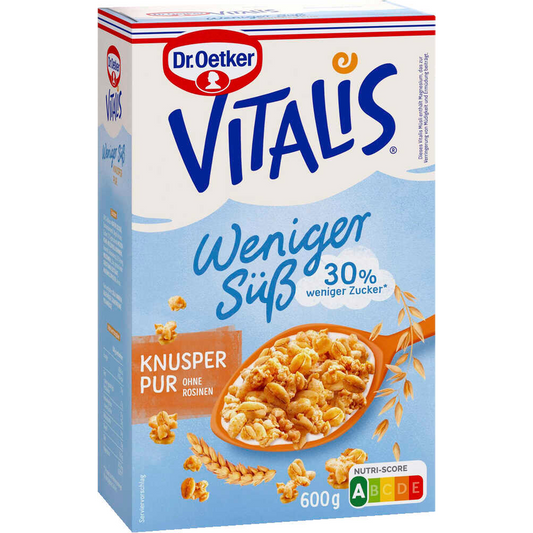 Dr. Oetker Vitalis Knusper Müsli Pur weniger süß 600 g