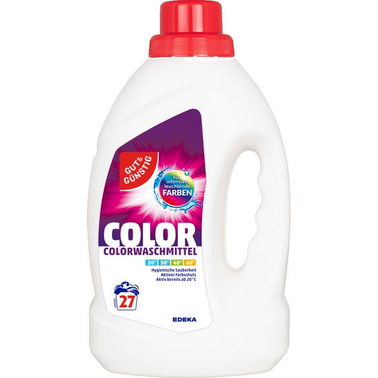 GUT&GÜNSTIG Colorwaschmittel 27 WL 1,5 L - Renkli Çamaşır Deterjanı 27 YL 1,5 L