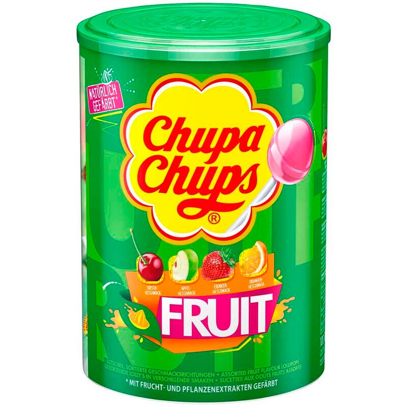 Chupa Chups Frucht 100 St. 1,2 kg - Meyveli Lolipop 100 Adet 1,2 kg