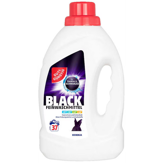 GUT&GÜNSTIG Feinwaschmittel Schwarz 37 WL 1,5 L - Siyah İnce Çamaşır Deterjanı 37 YL 1,5 L