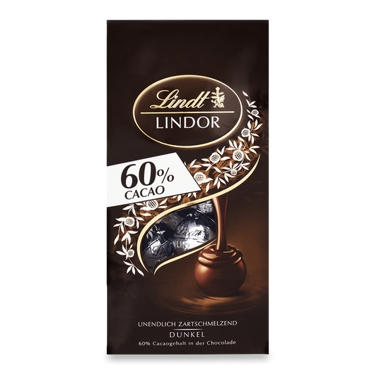 Lindt Lindor Kugeln Dark Edelbitter mit zartschmelzender Füllung 136 g