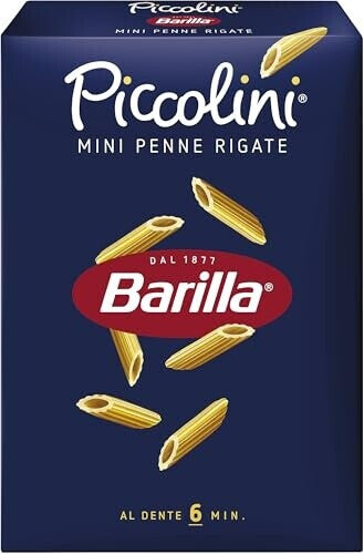 Barilla Mini Penne Rigate 500 g - Mini Oluklu Penne Makarna 500 g