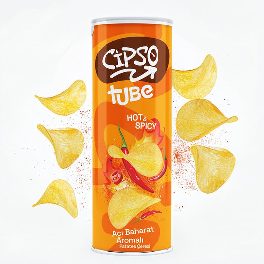 Cipso Tube Hot & Spicy Kartoffelchips 90 g