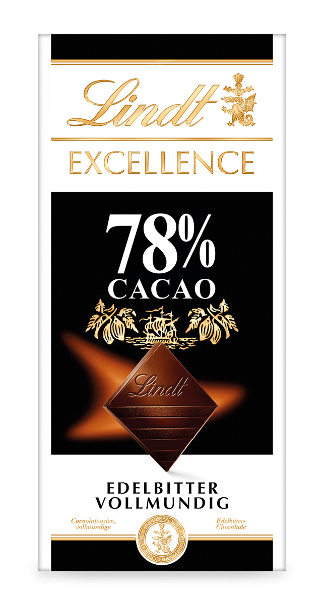Lindt Excellence 78% Kakao Extra Feine Edelbitter-Schokolade 100 g