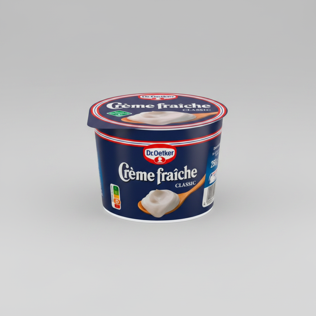 Dr. Oetker Crème Fraîche - Açık Gri Fon