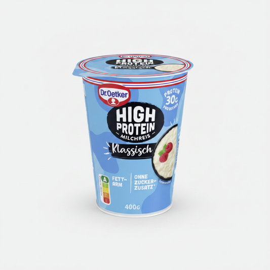 Dr. Oetker High Protein Milchreis - Açık Gri Fon