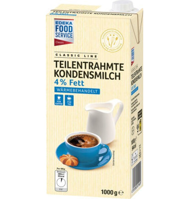 EDEKA Foodservice Classic Kondensmilch teilentrahmt 4% 1000 g