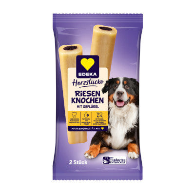EDEKA Herzstücke I Love Riesenknochen mit Geflügel 200G