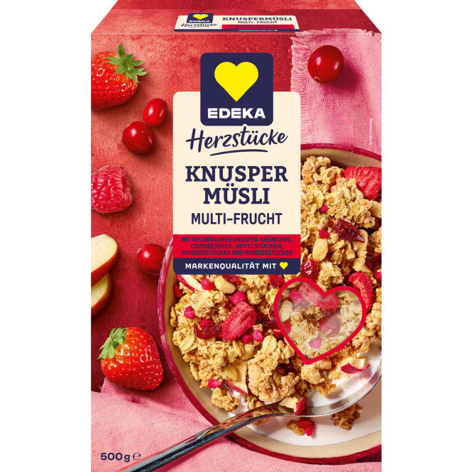 EDEKA Herzstücke Knusper Müsli Multifrucht 500 g