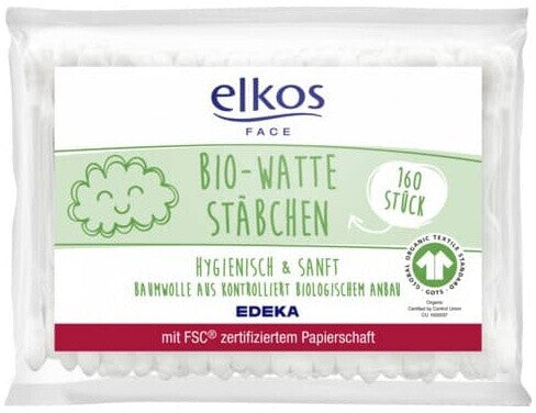 EDEKA elkos Bio-Wattestaebchen 200 Stueck - Organik Kulak Cubugu 200 Adet