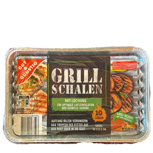 GUT&GÜNSTIG Alu-Grillschale 10 ST – Alüminyum Izgara Tepsisi 10 Adet