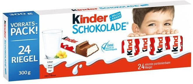 Kinder Schokolade Vollmilch mit Milchfüllung Multipack 300 g
