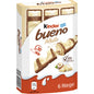 Kinder Bueno White Waffel mit Milch-Haselnusscreme & Weißer Schokolade 6er Pack 117 g