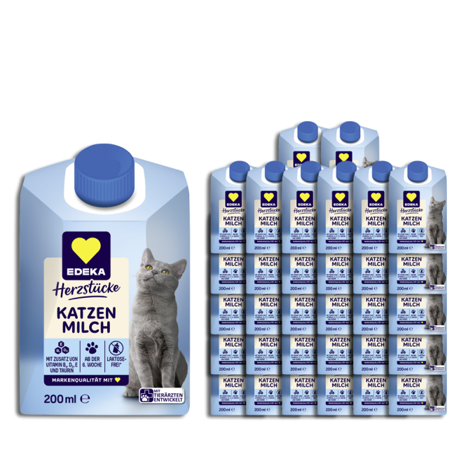 EDEKA Herzstücke Katzenmilch 200 ml – Kedi Sütu 200 ml