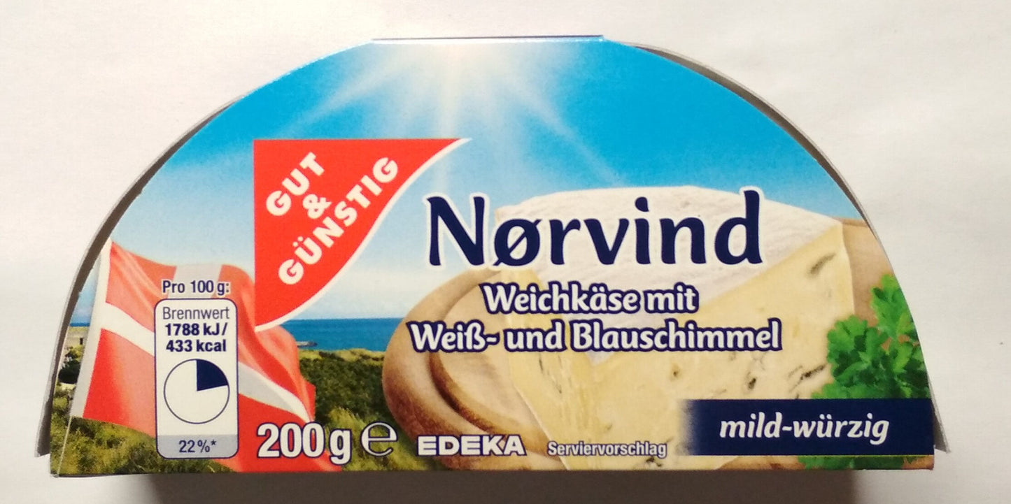 GUT&GÜNSTIG Weichkäse Weiß- und Blauschimmel 65% 200 g / GUT&GÜNSTIG Beyaz ve Mavi Küflü Yumuşak Peynir %65 200 g
