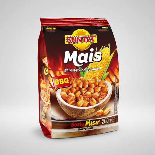 SUNTAT Mais geröstet, gesalzen BBQ 200g
