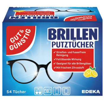 GUT&GUENSTIG Brillenputztuecher 54 Stueck - Gozluk Temizleme Bezi 54 Adet