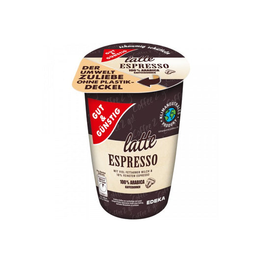 GUT&GÜNSTIG Espresso 250 ml / Hazır Espresso Sütlü Kahve 250 ml