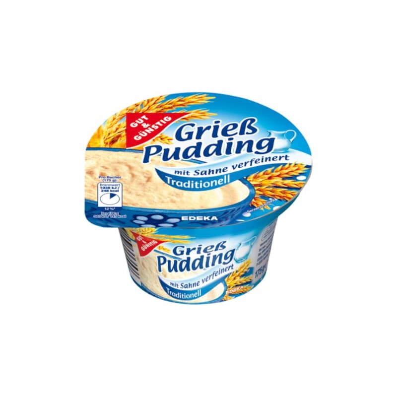 GUT&GÜNSTIG Grießpudding Natur 175 g / Sade İrmik Pudingi 175 g