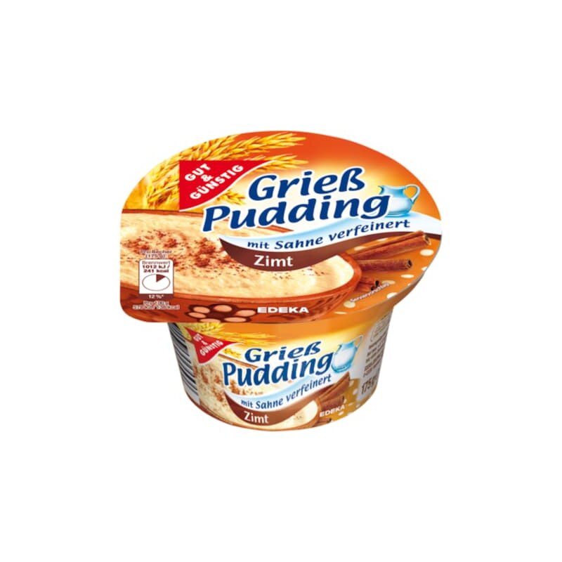GUT&GÜNSTIG Grießpudding Zimt 175 g / Tarçınlı İrmik Pudingik 175 g