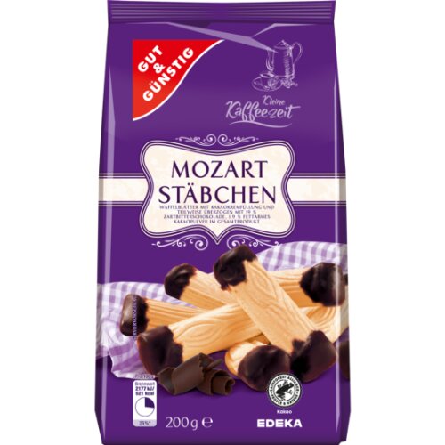GUT&GÜNSTIG Mozartstäbchen 200 g / GUT&GÜNSTIG Çikolatalı Gofret Çubukları 200 g
