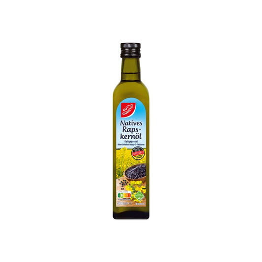 GUT&GÜNSTIG Rapskernöl 500 ml / GUT&GÜNSTIG Soğuk Sıkım Ham Kolza Yağı 500 ml