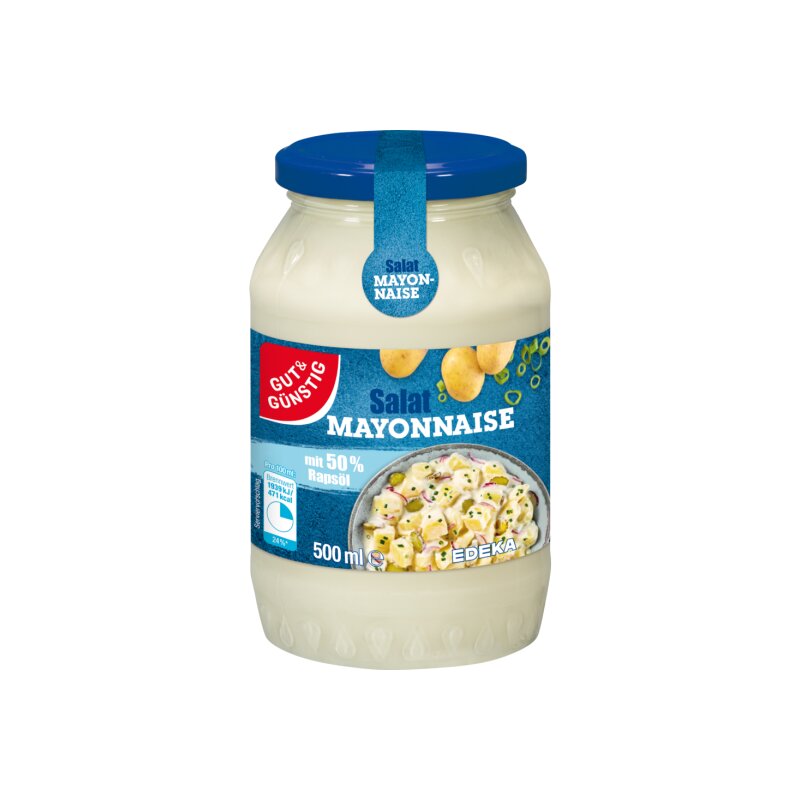 GUT&GÜNSTIG Salat Mayonnaise 500 ml / GUT&GÜNSTIG Salata Mayonezi %50 Kolza Yağlı 500 ml