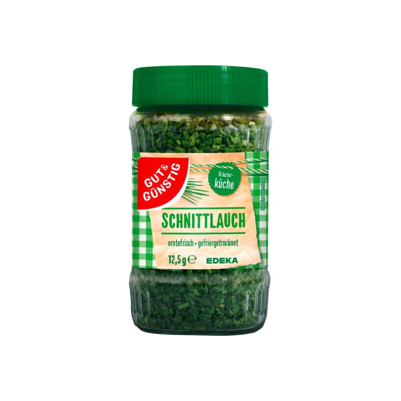 GUT&GÜNSTIG Schnittlauch gefriergetrocknet 12,5 g / GUT&GÜNSTIG Dondurularak Kurutulmuş Frenk Soğanı 12,5 g