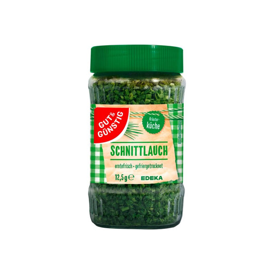 GUT&GÜNSTIG Schnittlauch gefriergetrocknet 12,5 g / GUT&GÜNSTIG Dondurularak Kurutulmuş Frenk Soğanı 12,5 g