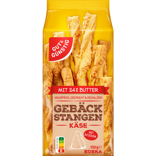 GUT&GÜNSTIG Gebäckstangen Käse 150 g / GUT&GÜNSTIG Peynirli Hamur Çubukları 150 g