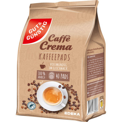 GUT&GÜNSTIG Kaffeepads Caffe Crema 40 ST 280 g / GUT&GÜNSTIG Caffe Crema Kahve Pedi 40 Adet 280 g