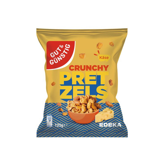 GUT&GÜNSTIG Crunchy Pretzel Cheddar Cheese 125 g / GUT&GÜNSTIG Cheddar Peynirli Çıtır Pretzel 125 g
