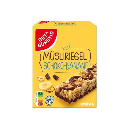 GUT&GÜNSTIG Müsliriegel Schoko Banane 8x25 g / Müsli Bar Çikolata Muz 8x25 g
