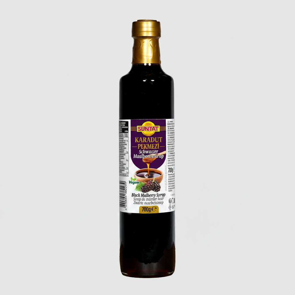 SUNTAT Schwarzer Maulbeerensirup Karadut Pekmezi 700g Glas